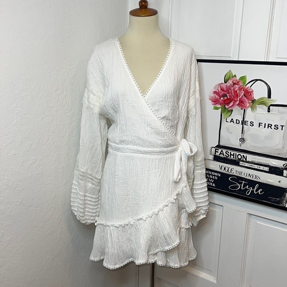 Suboo Willow White Wrap Dress Size 8US - Picture 3 of 12